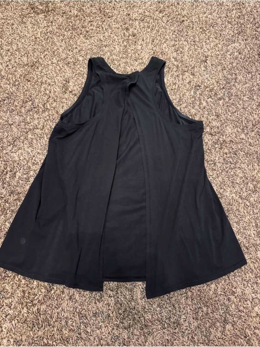 lululemon athletica Black Split-Back Athletic Tank